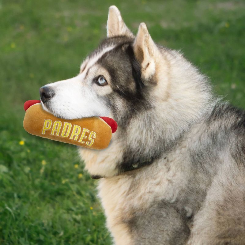 MLB San Diego Padres Hot Dog Pets Toy, 3 of 5
