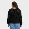 Women's Balloon Long Sleeve Lace Blouse - Universal Thread™ - 2 of 3