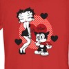 Juniors Womens Betty Boop Valentine's Day Bimbo Be Mine T-Shirt - 2 of 4
