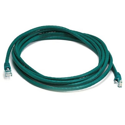 Monoprice Cat5e Ethernet Patch Cable - 10 Feet - Green | Network Internet Cord - RJ45, Stranded, 350Mhz, UTP, Pure Bare Copper Wire, 24AWG