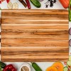 5PCS Teak Cutting Board Set with 18/20 Inch Boards - Wooden Cutting Board, Chopping Board Set, Cutting Board, Grip Handle, Durable Wood Cutting Board - 4 of 4