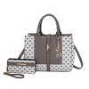 MKF Collection Yuliana Circular M emblem Print Satchel Bag with Wallet by Mia K - 2 of 4