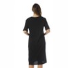 Just Love Womens Nightgown - Short Sleeve Henley Oversized Sleepwear Gown - 3 of 3