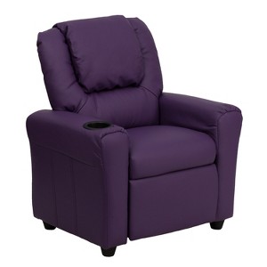Flash Furniture Contemporary Kids Recliner with Cup Holder and Headrest - 1 of 4