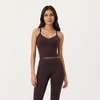 Anna-Kaci Active Women's V-Neck Cropped Active Tank Top with Double Shoulder Straps - 2 of 4