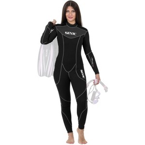 SEAC Sense Black Women's One-Piece Wetsuit - 1 of 2