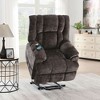CENGHU Leather Power Motion Recliner Chair with Lift, Heating & Massage Function, Comfy Modern Adult Accent Armchairs, Sofa Chair for Living Room - 2 of 4