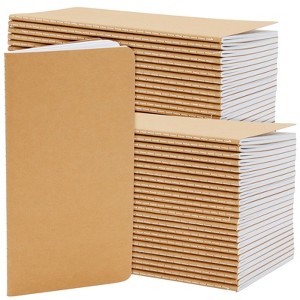 Paper Junkie 48 Pack Kraft Paper Notebooks Bulk, H5 Lined Journals for Writing, Students, Office, Travelers (80 Pages) - 1 of 4