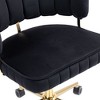 NicBex Home Office Chair with Adjustable Height Modern Rotatable Velvet Computer Chair Vanity Chair with Golden Base for Office, Study, Bedroom - 4 of 4