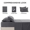 Deep Pocket Twin Sheets - 4 Piece, Prewashed Ultra-Soft Twin Sheets Set, Fits Mattresses Up to 18 Inches Thick, Breathable & Secure Fit, Hotel Luxury - 4 of 4