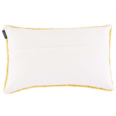 Sunshine Yellow Rectangular Polyfill Outdoor Pillow Set