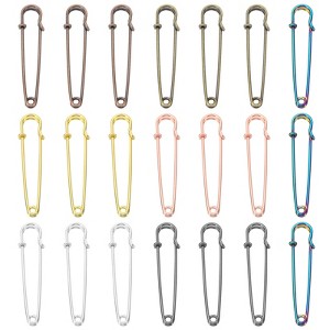 Unique Bargains Metal DIY Blankets Crafts Brooch Making Home Sewing Large Safety Pins - 1 of 4