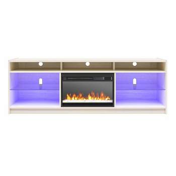 Sonara Fireplace TV Stand for TVs up to 75" - Room & Joy