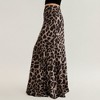 Anna-Kaci Women's Leopard Print Maxi Skirt with Soft Draping Silhouette, Smooth Stretch Waist, and Flowing Fabric - 3 of 4