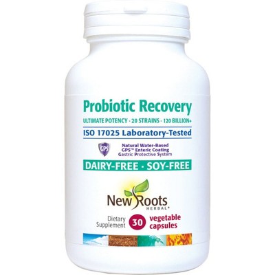 New Roots Herbal Probiotics Recovery 120 Billion+ Powerful Gut Support with 30 Capsules
