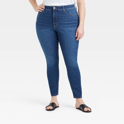 Women's Plus Size High-Rise Skinny Jeans - Ava & Viv™