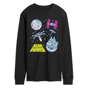 Men's - Star Wars - Ship Grid Long Sleeve Graphic T-Shirt - 1 of 3