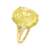 Ross-Simons 20.00 Carat Lemon Quartz Ring in 14kt Yellow Gold - 3 of 4