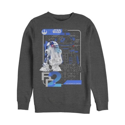 Men's Star Wars The Last Jedi R2-D2 Schematics Sweatshirt