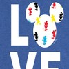 Women's - Disney - Mickey Love Fill Short Sleeve Graphic T-Shirt - 2 of 4