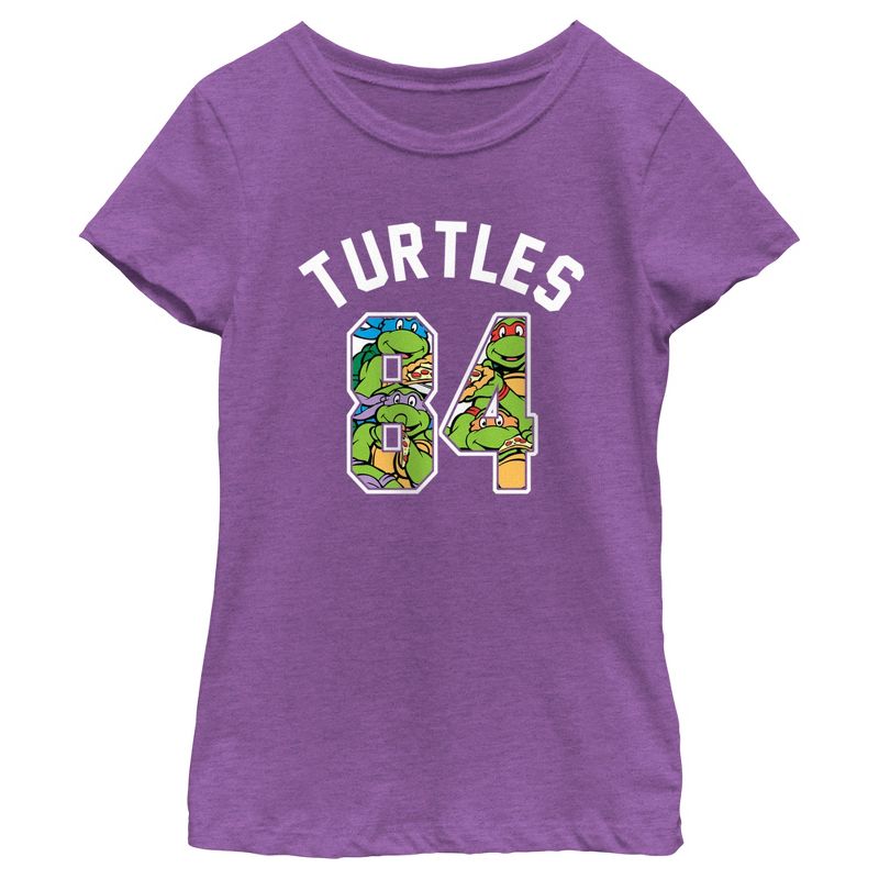 Girl's Teenage Mutant Ninja Turtles 84 Turtles T-Shirt, 1 of 5