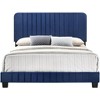 Passion Furniture Lodi Velvet UpholsteChannel Tufted Full Panel Bed - 2 of 4