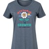 Women's - Instant Message - Personal Growth Isn't Always Easy Graphic T-shirt Dress - 2 of 4