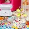 Hastings Home Countertop Cotton Candy Machine - White, 10 Wooden Sticks - 2 of 4