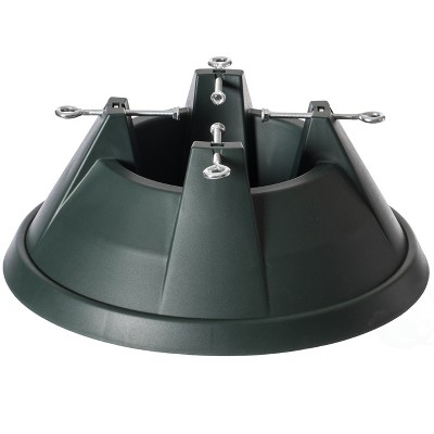 Gardenised Plastic Christmas Tree Stand With Screw Fastener