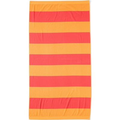 Lands' End Cabana Rugby Stripe Beach Towel