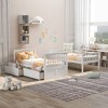Kumasinova Twin-Over-Twin Bunk Bed with 2 Storage Drawers –  Solid Pine Wood Bed Frame, Convertible (Splits to 2 Beds), Fence-Shaped Guardrails - 2 of 4