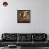 Notoriart Van Dyck - A Grey Horse Manly Inspirational Art Prints Framed - 2 of 4