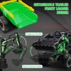 24V 3 in 1 Kids Ride on Tractor, Excavator & Bulldozer, Electric Vehicle w/Trailer, Shovel Bucket, Digger - 2 of 4