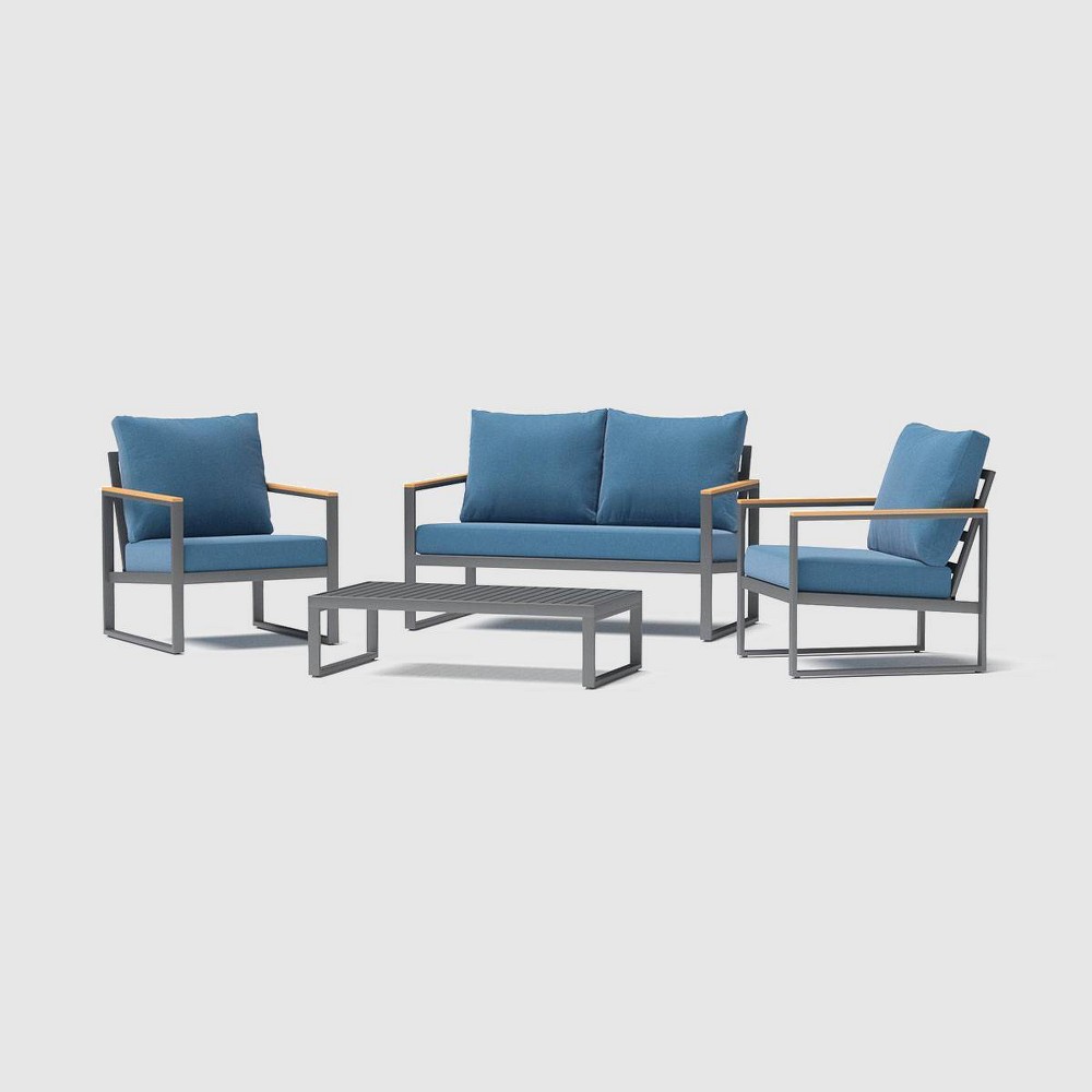 Enro 4pc Seating Set - Blue - RST Brands