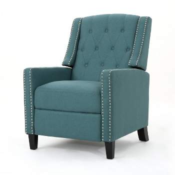 Izidro Tufted Fabric Recliner - Christopher Knight Home