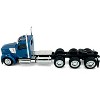 Kenworth W990 3-Axel Day Cab Blue Metallic 1/87 (HO) Scale Plastic Model Car by HO Logistics - 3 of 4