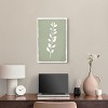 Art Remedy Linen Leaf Screen II Minimalistic Botanical and Floral Art Prints Unframed - 2 of 4