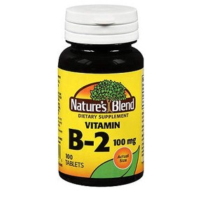 Nature's Blend Vitamin B2 100 mg - 100 Tablets - 1 of 3