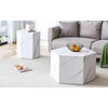 NicBex Modern Hexagonal Coffee Table Wood Base with Marble Pattern Top Accent Table for Living Room, Apartment - 2 of 4