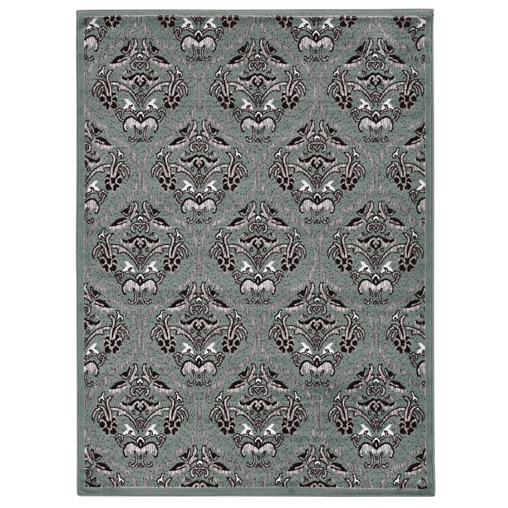 5'x7' Elegance England Rug Gray/Blue - Linon
