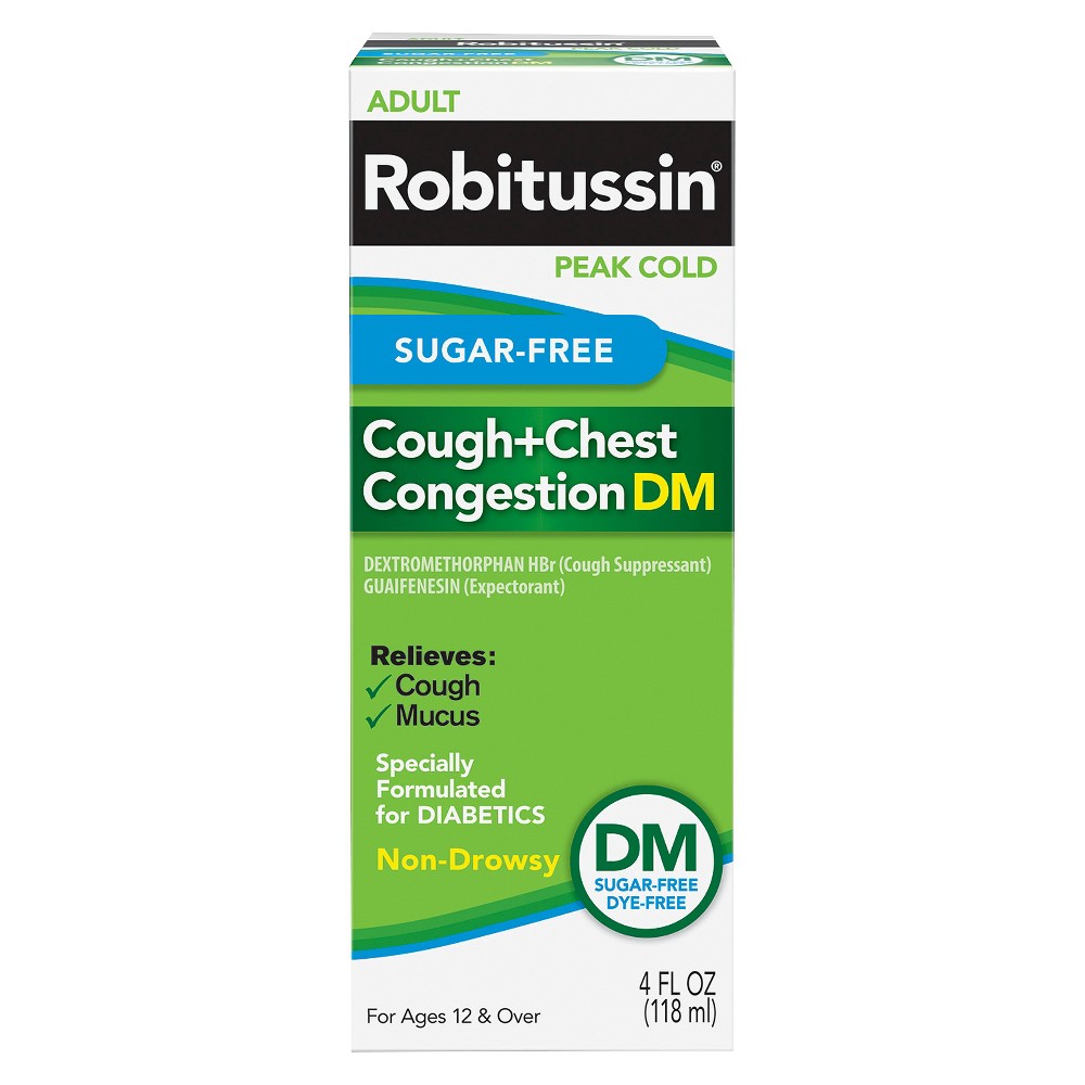 UPC 300318737125 product image for Robitussin Adult Sugar-Free Cough+Chest Congestion Non-Drowsy Liquid - 4 fl oz | upcitemdb.com