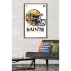 Trends International NFL New Orleans Saints - Drip Helmet 20 Framed Wall Poster Prints - 2 of 4