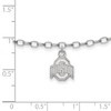 Black Bow Jewelry Sterling Silver Ohio State Buckeyes NCAA Anklet 9 Inch - 2 of 3
