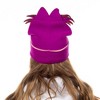 Disney Alice In Wonderland Cheshire Cat Beanie Embroidered Face 3D Ears Knit Hat Multicolored - 4 of 4