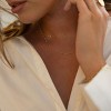 sanctuaire Dainty Detailed Chain Necklace 14K Solid Gold - 2 of 3