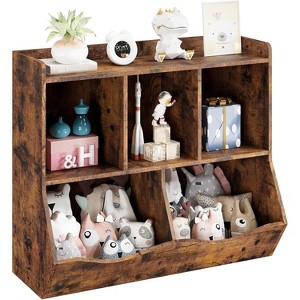 Toy Storage Organizer, Kids Bookshelf with Cubby Organizer Cabinet, Toy Organizer for Children Bedroom, Playroom, Nursery - 1 of 4