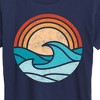 Women's - Instant Message - Wave Scene Short Sleeve Graphic T-Shirt - 2 of 4