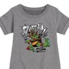 - Teenage Mutant Ninja Turtles - Raphael Going In Loud Graphic Short Sleeve Fleece Dress - 2 of 4