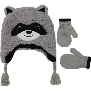 Addie & Tate Boys & Girls Winter Hat and Mittens or Gloves Set, Kids Ages 4-7 - 1 of 4