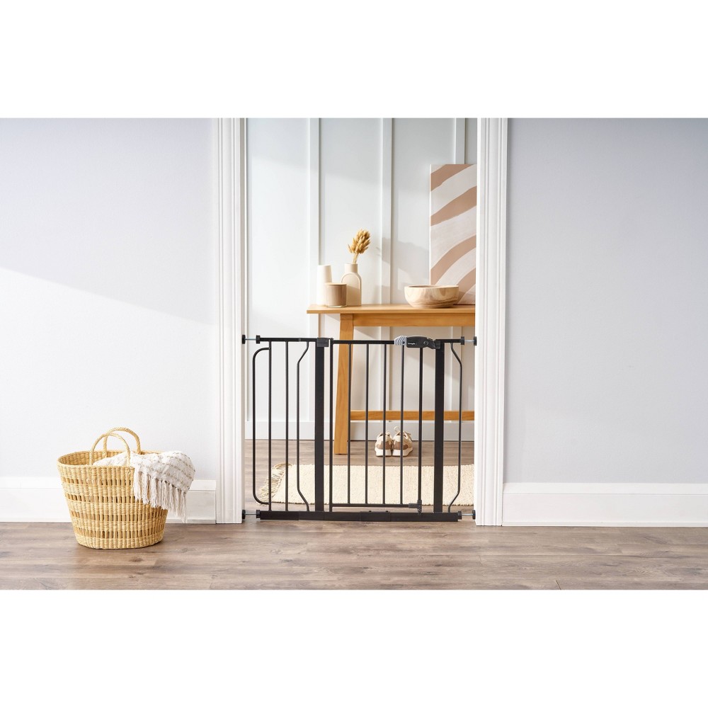 Photos - Baby Safety Products Regalo Easy Step Black Metal Walk-Through Gate